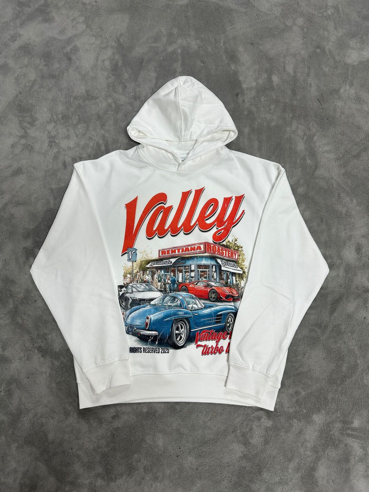 GMABCD Unisex Graphic Print Pullover Hoodie – Relaxed Terry Streetwear