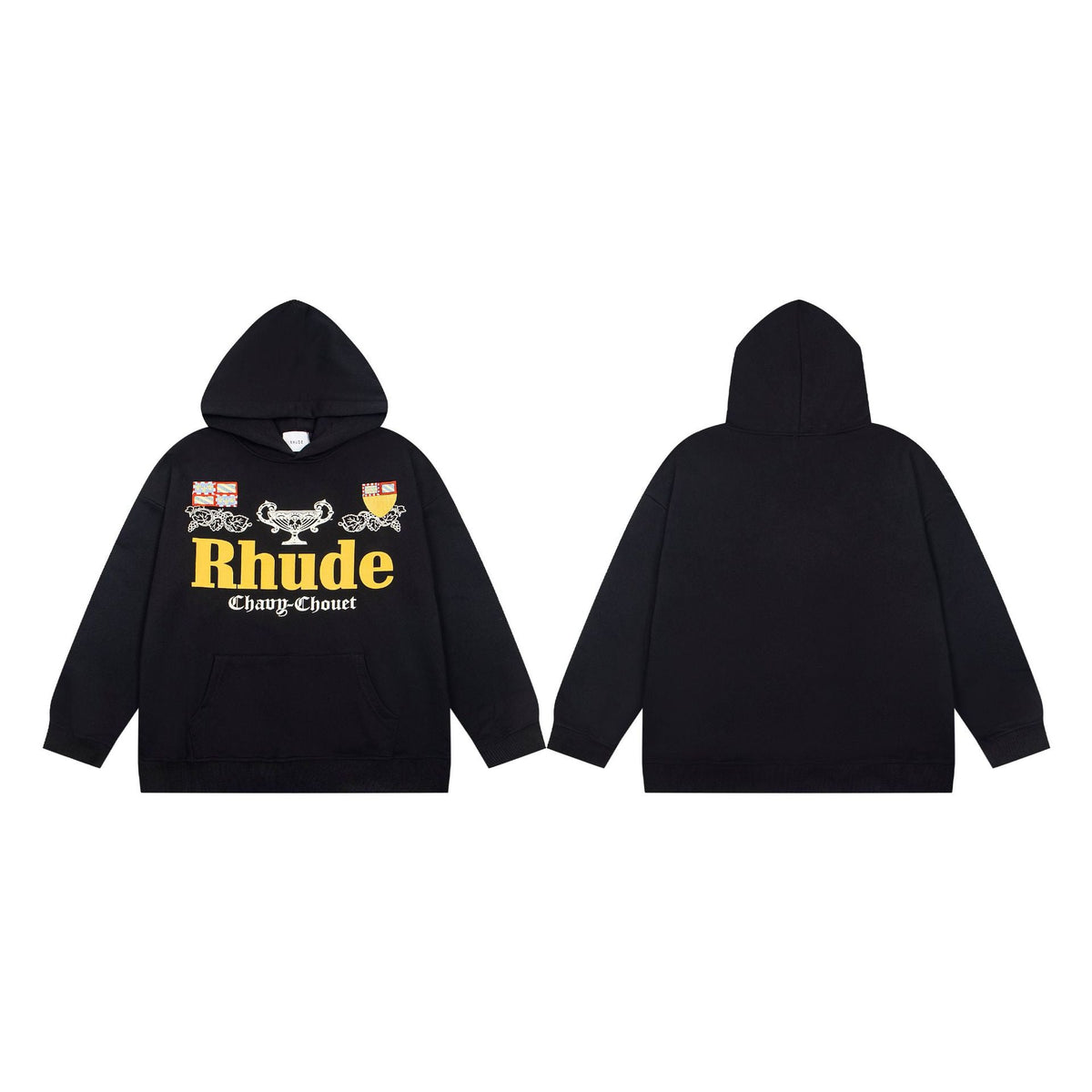 GMABCD Unisex Embroidered and Printed Graphic Hoodie – Casual Pullover