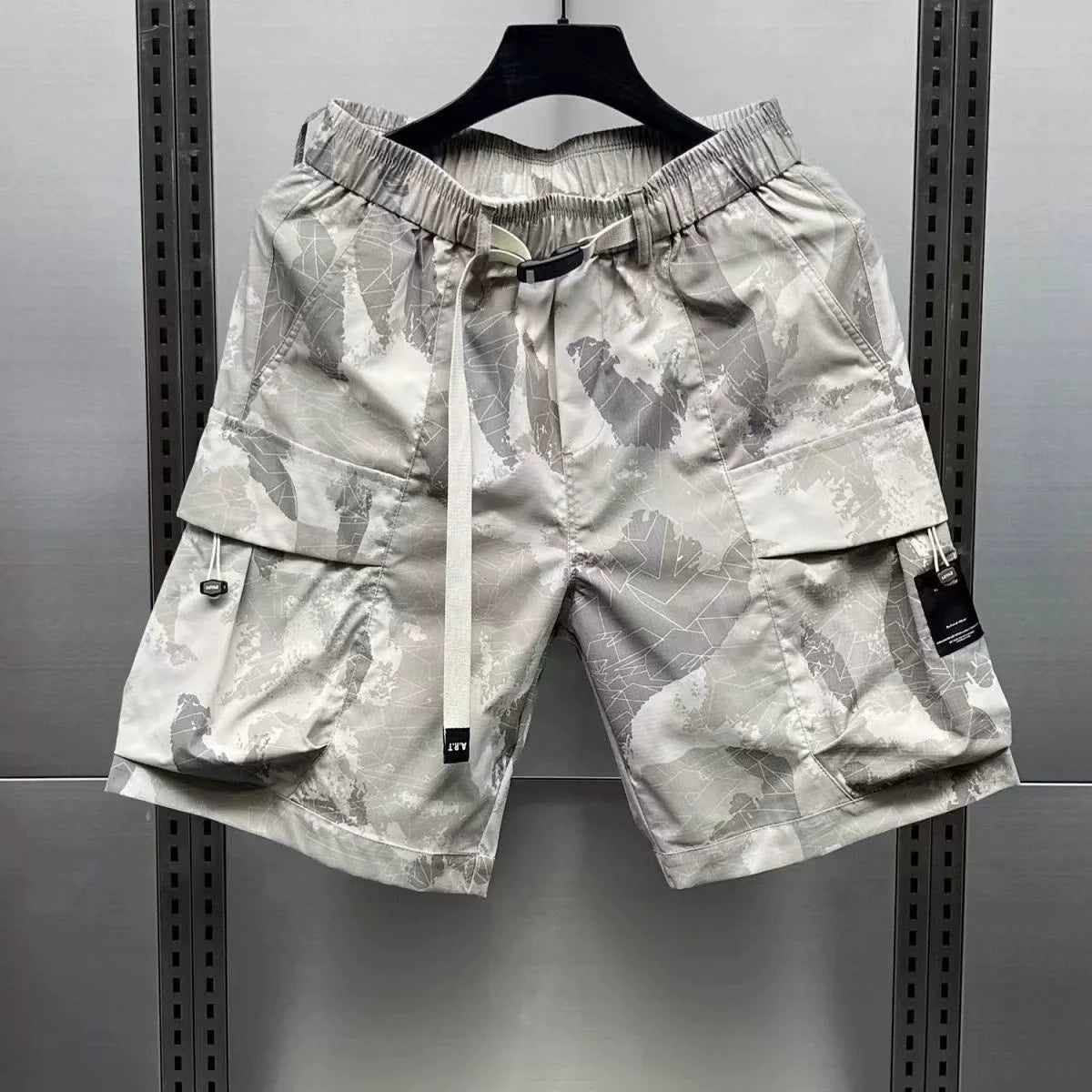 VARIANT_IMAGE::K256 Khaki | Men's camouflage five-point shorts