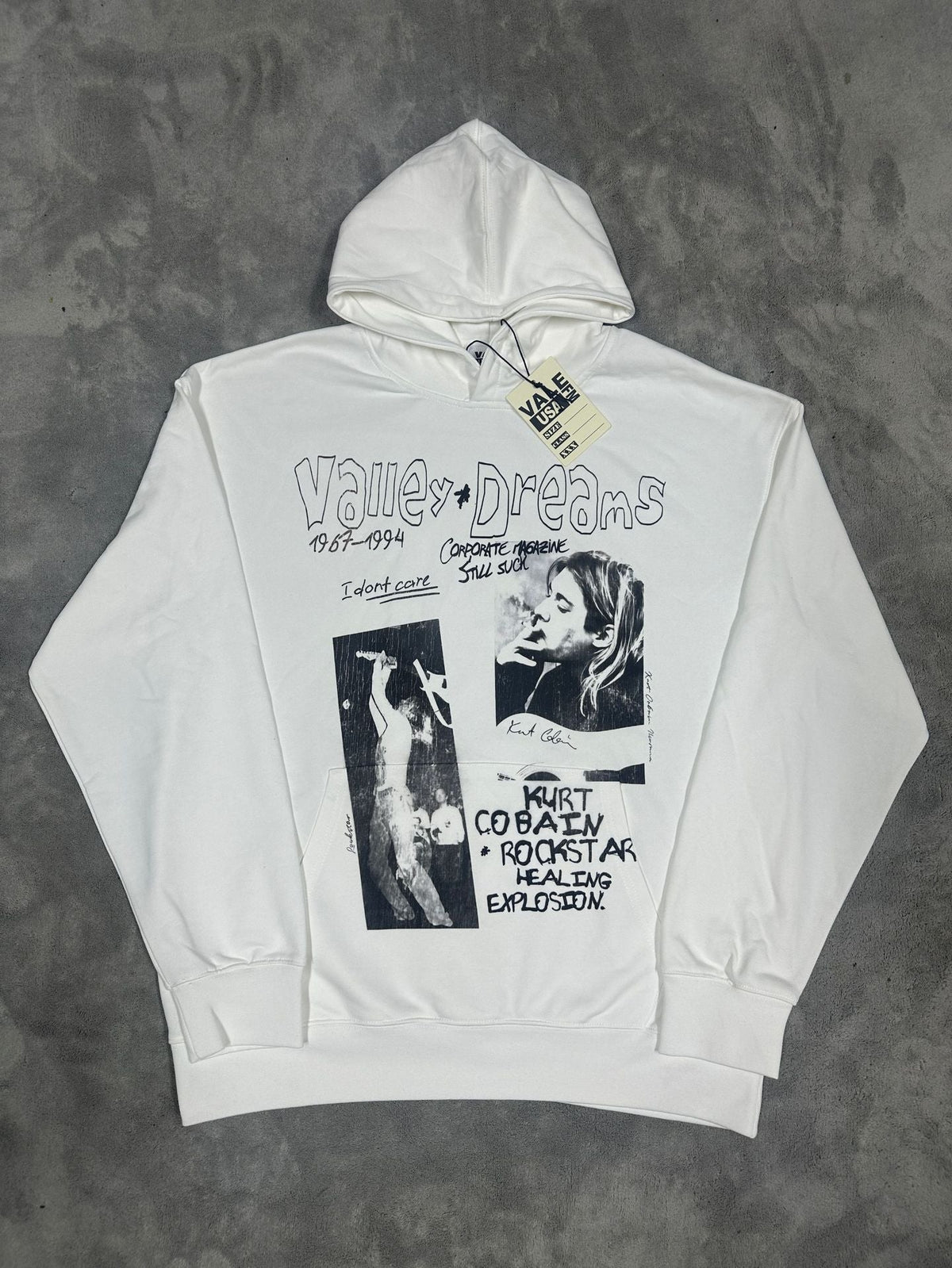 GMABCD Unisex Graphic Print Pullover Hoodie – Relaxed Terry Streetwear
