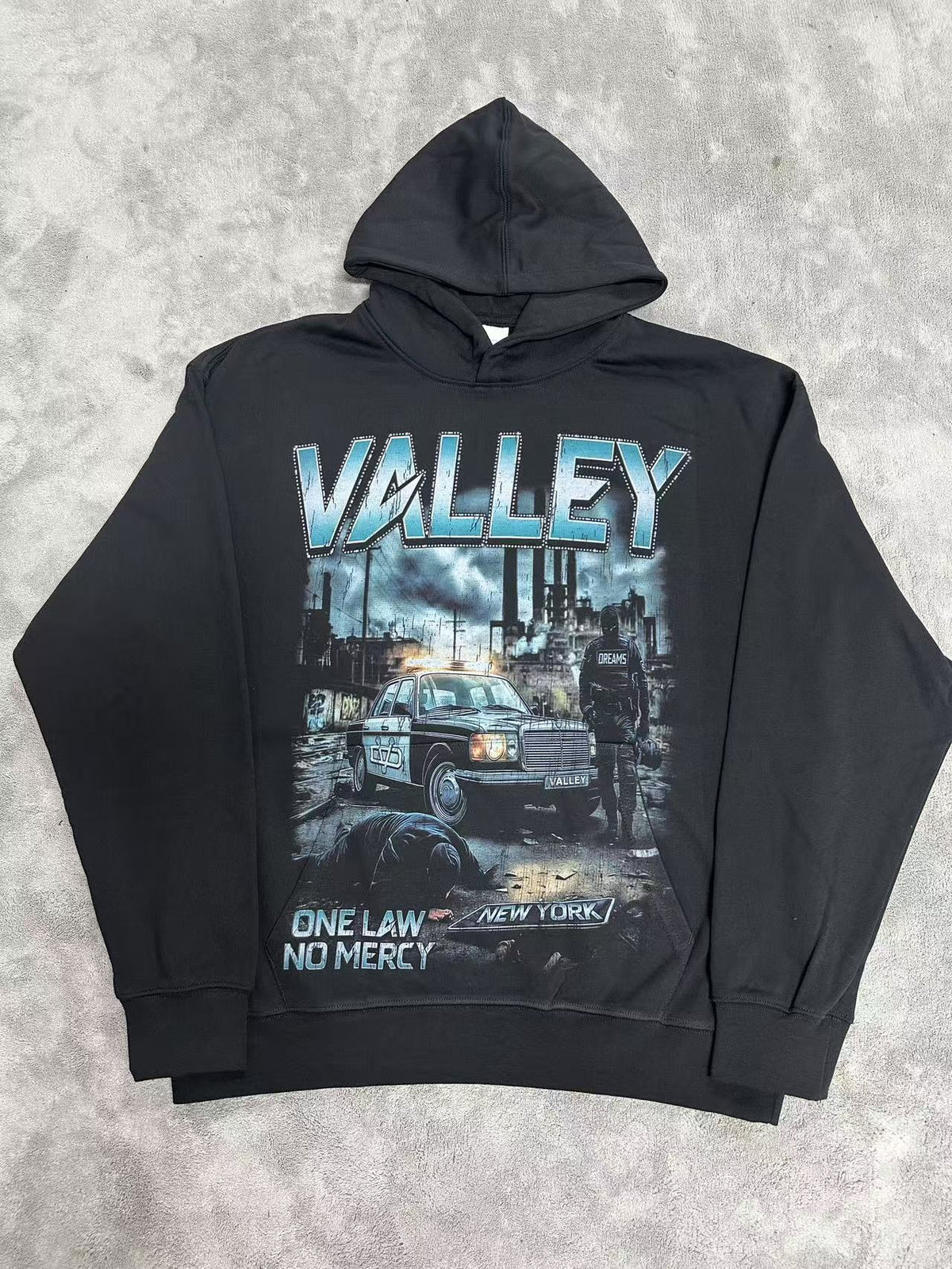 GMABCD Unisex Graphic Print Pullover Hoodie – Relaxed Terry Streetwear