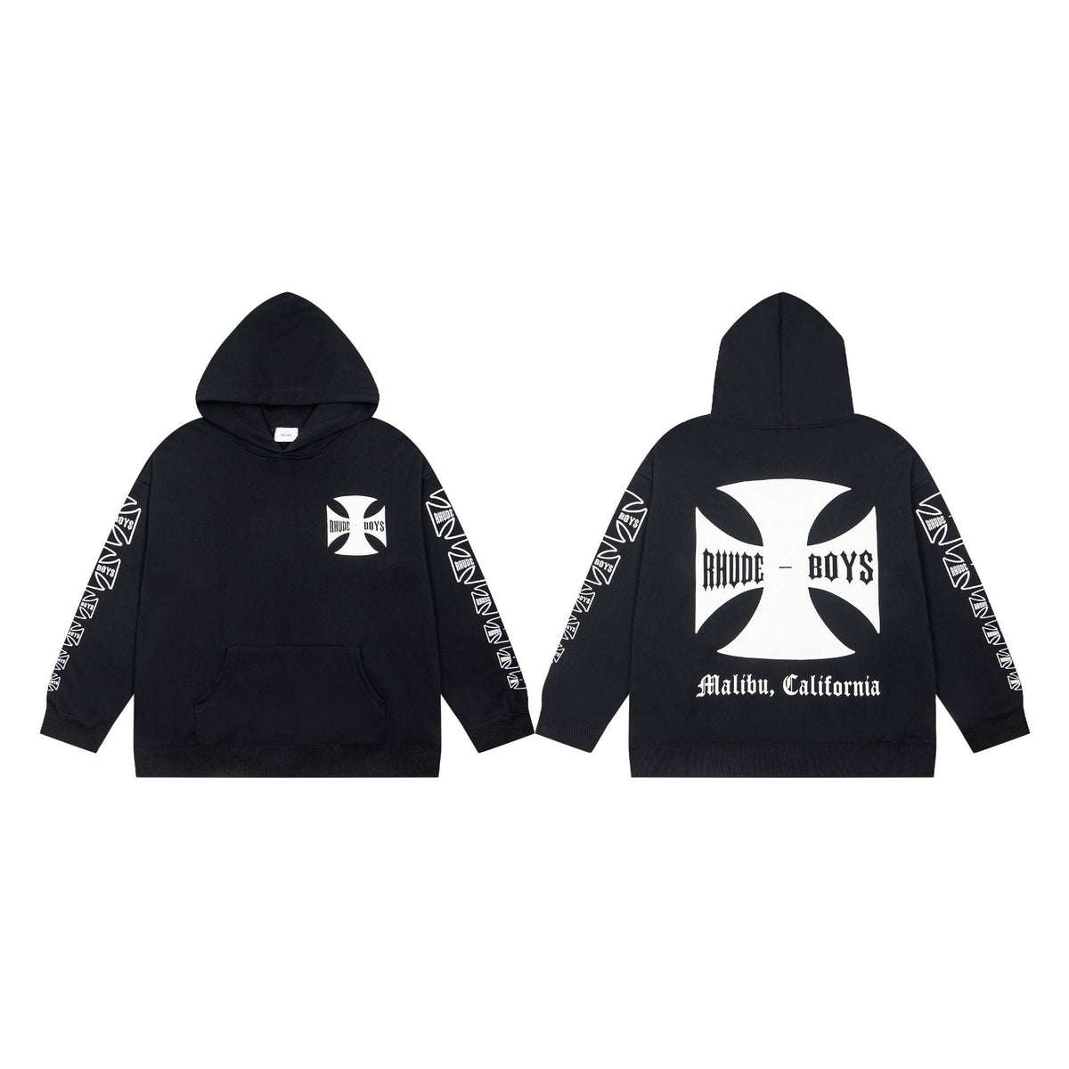GMABCD Unisex Embroidered and Printed Graphic Hoodie – Casual Pullover