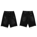 VARIANT_IMAGE::Style 921 | Cross patchwork denim Bermuda shorts