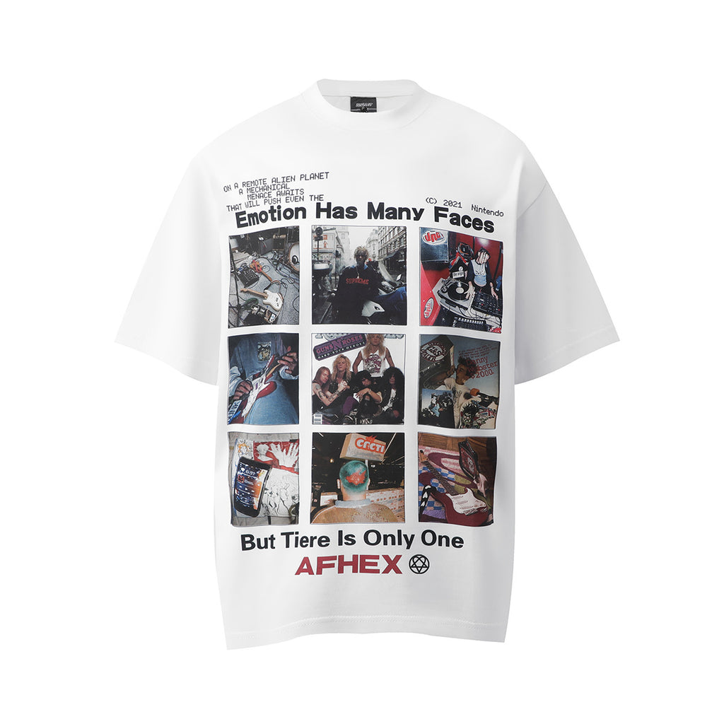 Men's washed cartoon graphic T-shirt image 2