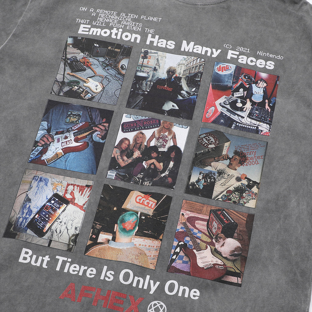 Men's washed cartoon graphic T-shirt image 4