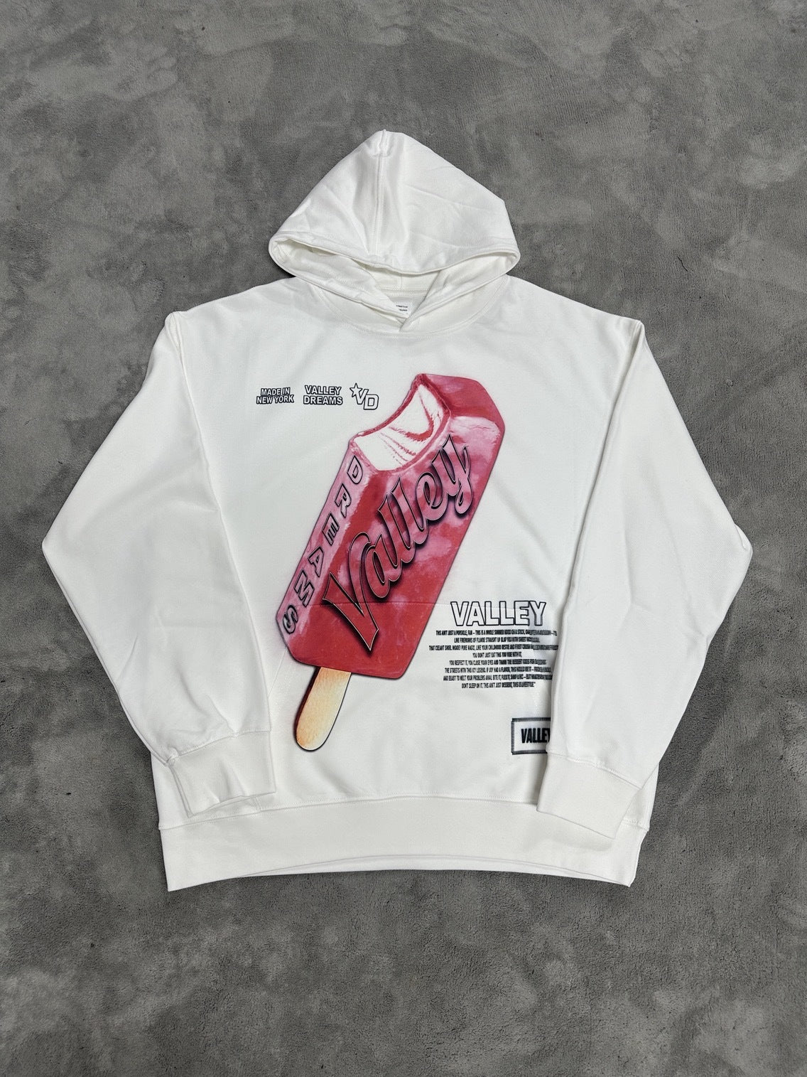 GMABCD Unisex Graphic Print Pullover Hoodie – Relaxed Terry Streetwear