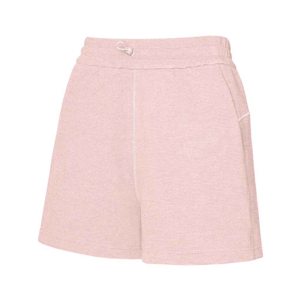 Women's waffle-knit loose yoga shorts image 2