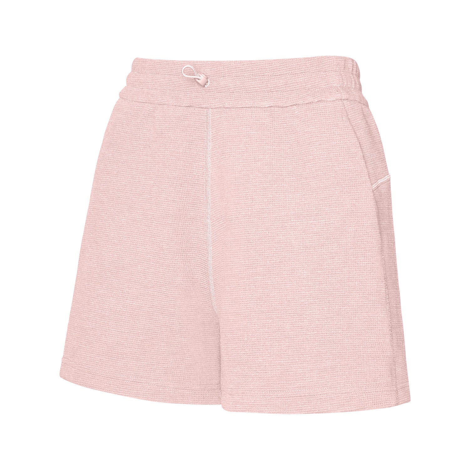 Women's waffle-knit loose yoga shorts image 2