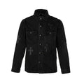 GMABCD Unisex Cross-Detail Denim Jacket – Relaxed Graphic Streetwear Outerwear