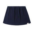 VARIANT_IMAGE::Navy Lounge Mini Skirt | Women's cotton loungewear