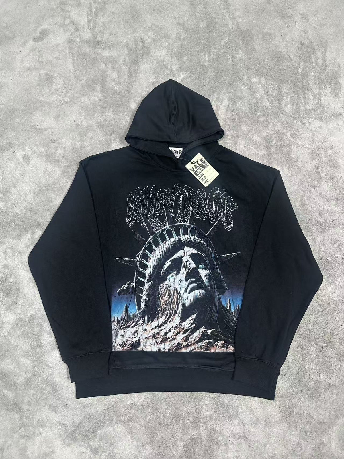 GMABCD Unisex Graphic Print Pullover Hoodie – Relaxed Terry Streetwear