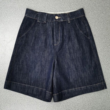 VARIANT_IMAGE::Dark Blue | Women's washed denim Bermuda shorts