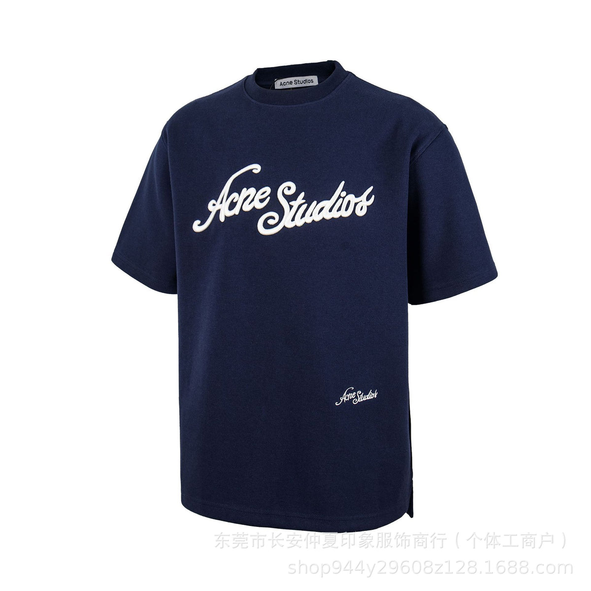 VARIANT_IMAGE::A20藏青 | Vintage graphic long-sleeve T-shirt