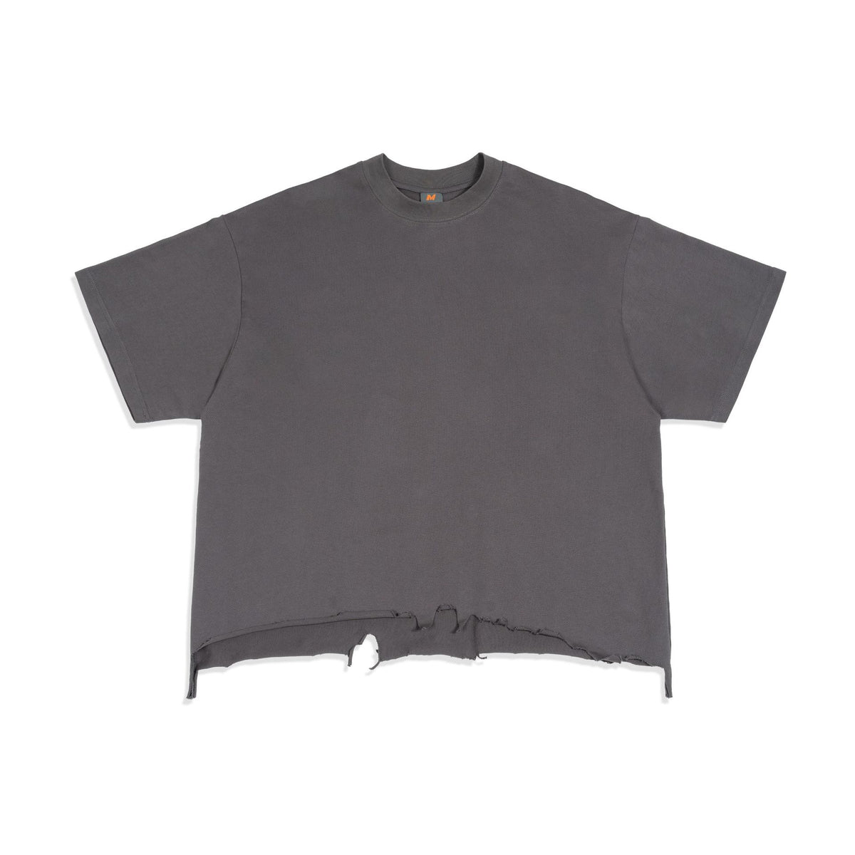 VARIANT_IMAGE::Washed Gray | Distressed boxy cotton T-shirt