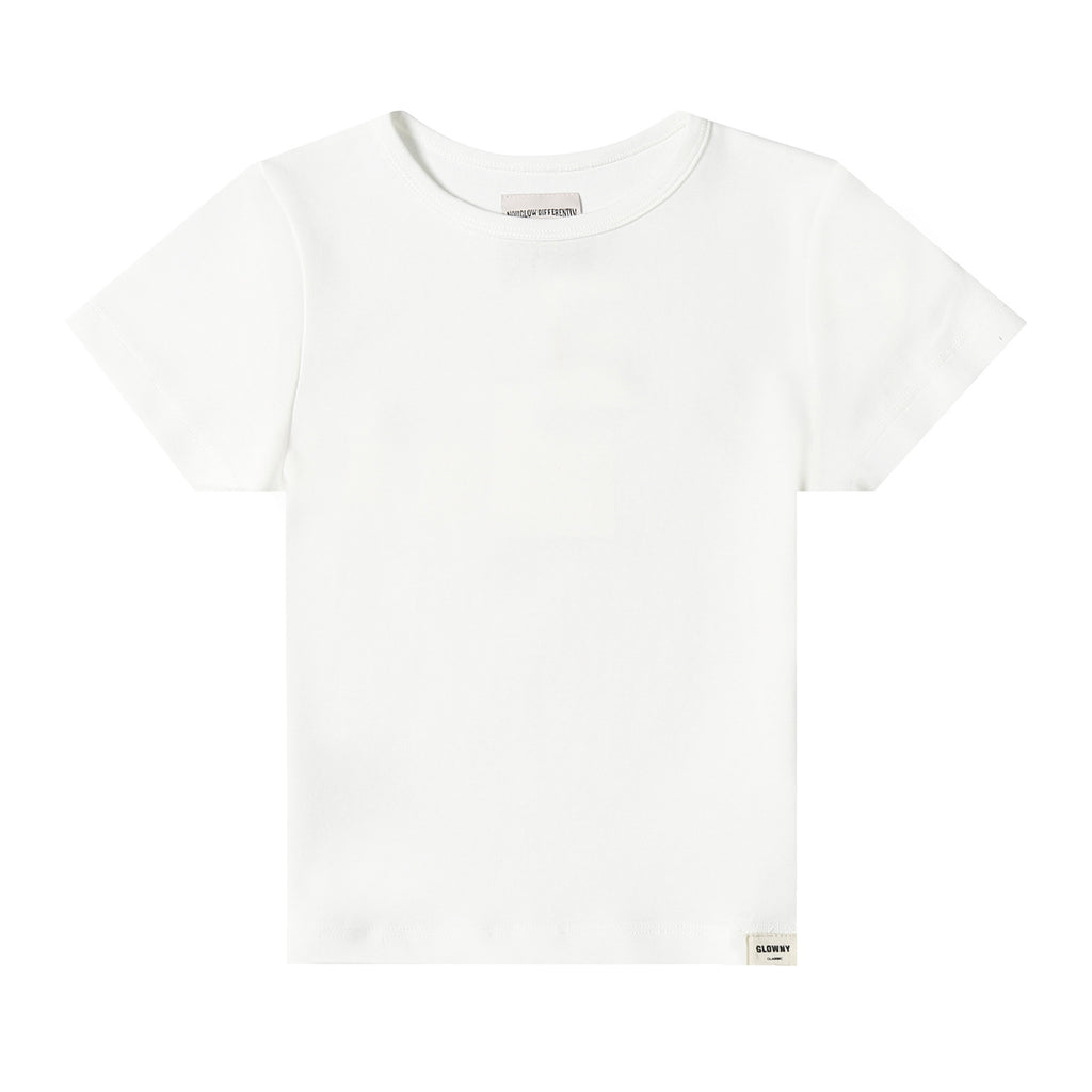 VARIANT_IMAGE::White Short-Sleeve Top | Women's cotton loungewear