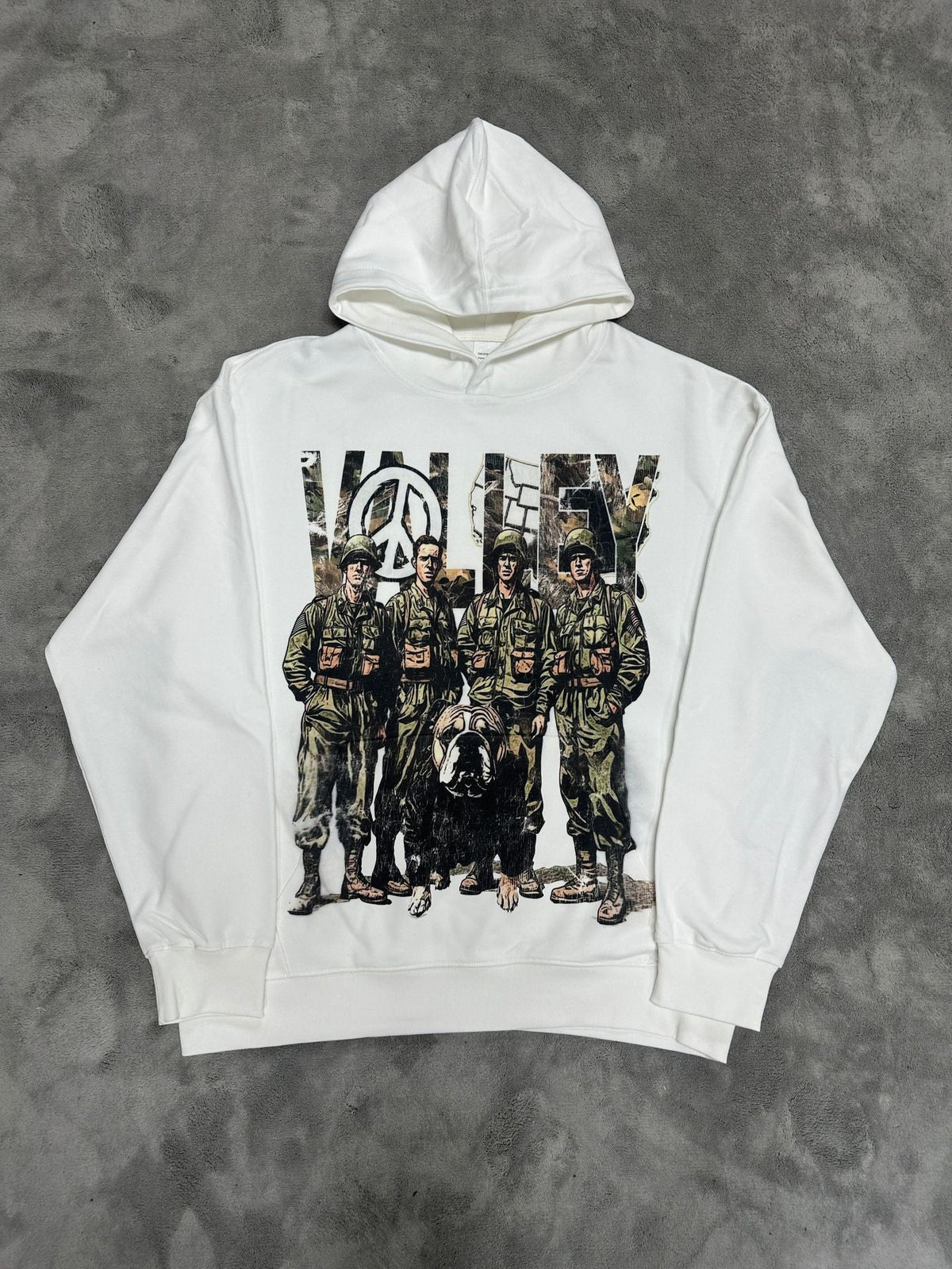 GMABCD Unisex Graphic Print Pullover Hoodie – Relaxed Terry Streetwear