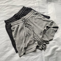 VARIANT_IMAGE::Gray | Women's striped knit shorts