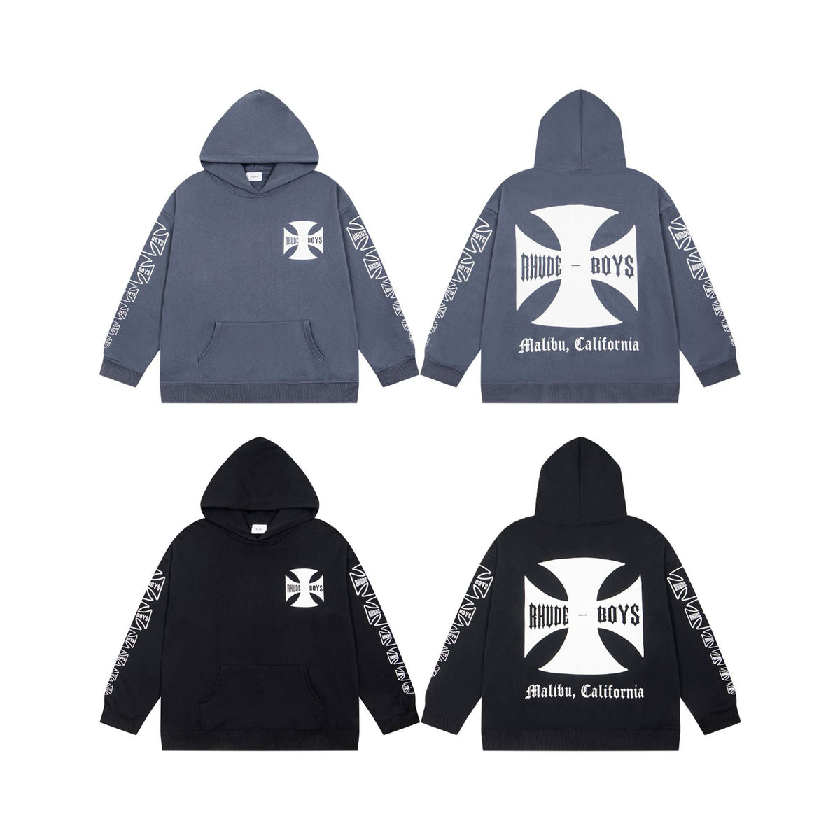 GMABCD Unisex Embroidered and Printed Graphic Hoodie – Casual Pullover