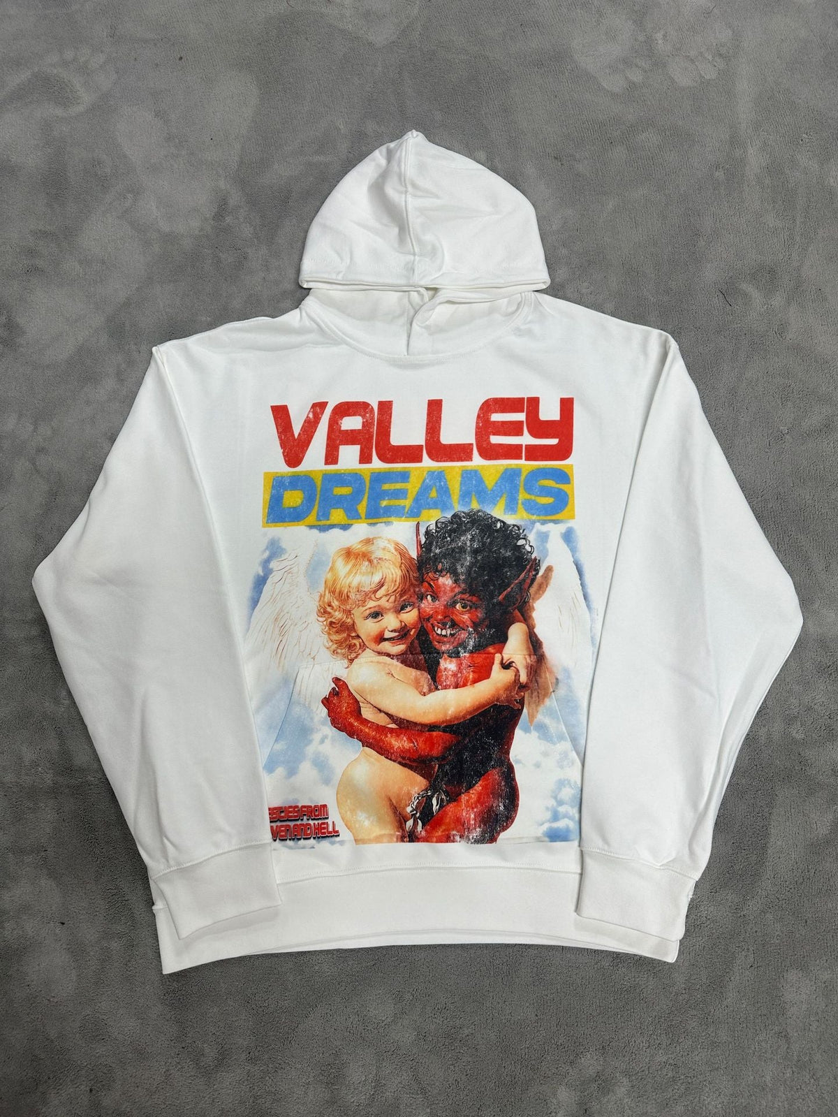 GMABCD Unisex Graphic Print Pullover Hoodie – Relaxed Terry Streetwear